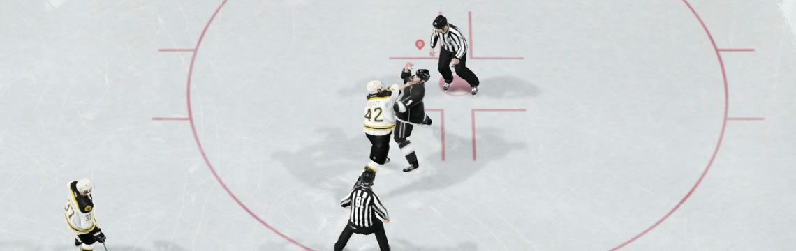 Dodging a punch in an NHL 19 fight