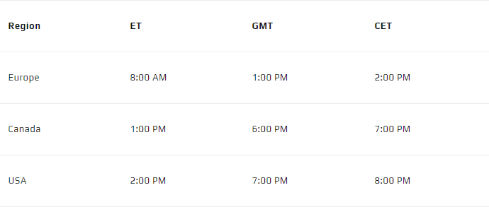 the schedule for the first PS4 NHL 18 GWC online qualifier