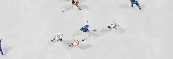 The smallest player indicator in EA Sports NHL