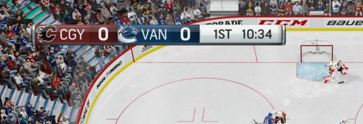 The authentic scoreboard overlay in the EA Sports NHL series. The biggest overlay.